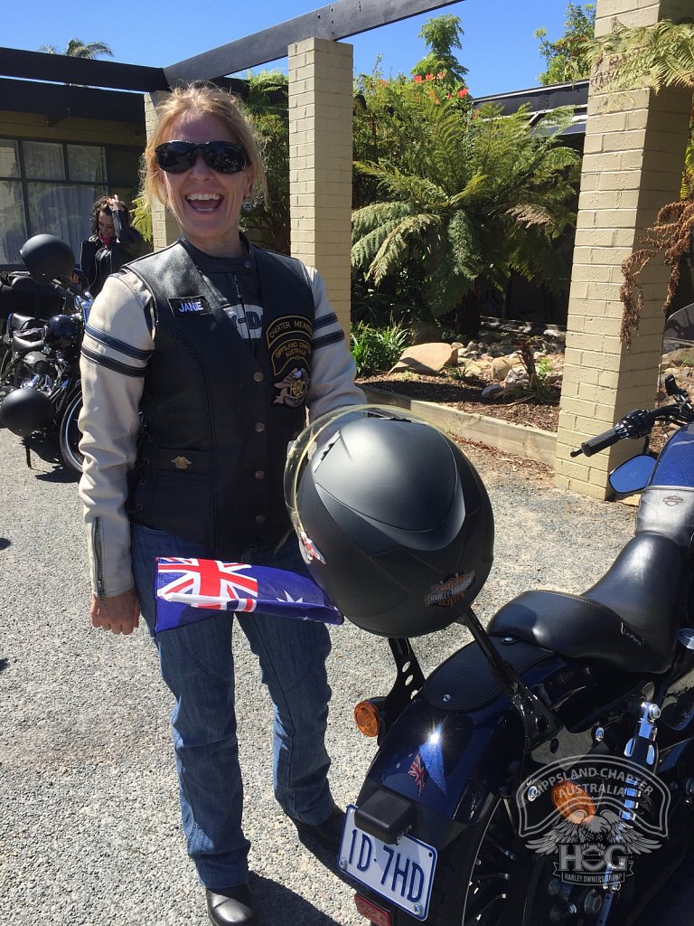 Janie flying the flag for Australia Day