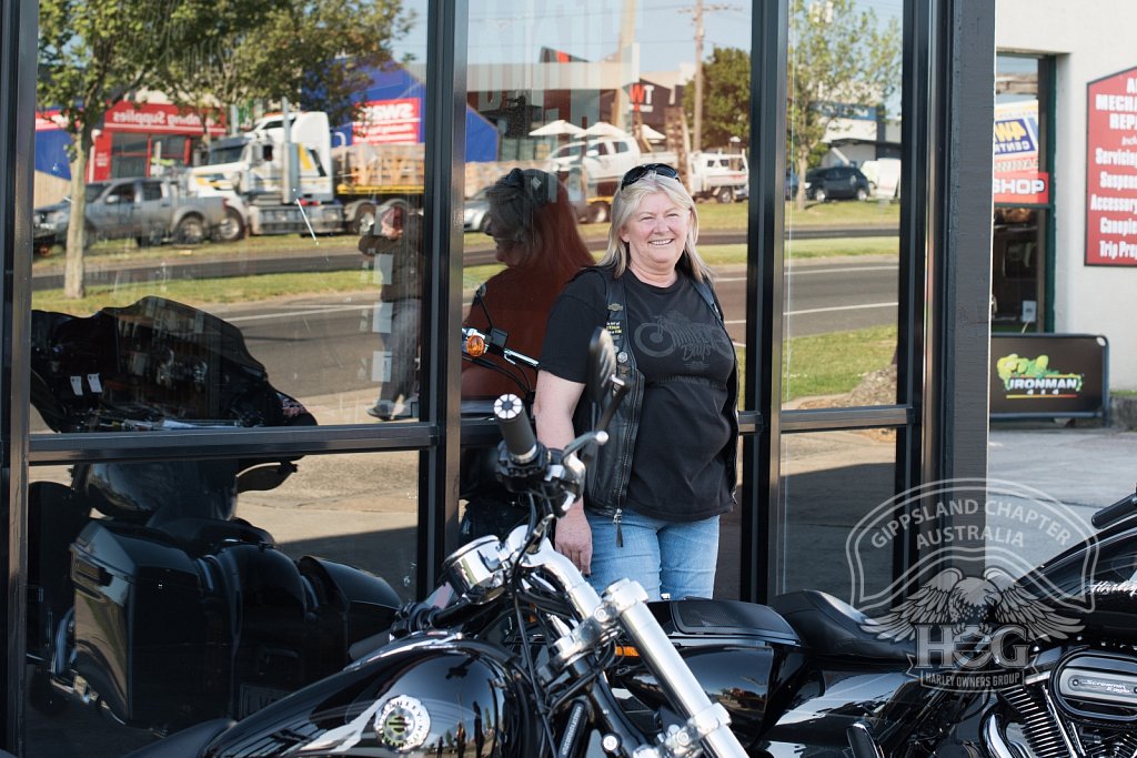 Janette watching over her CVO